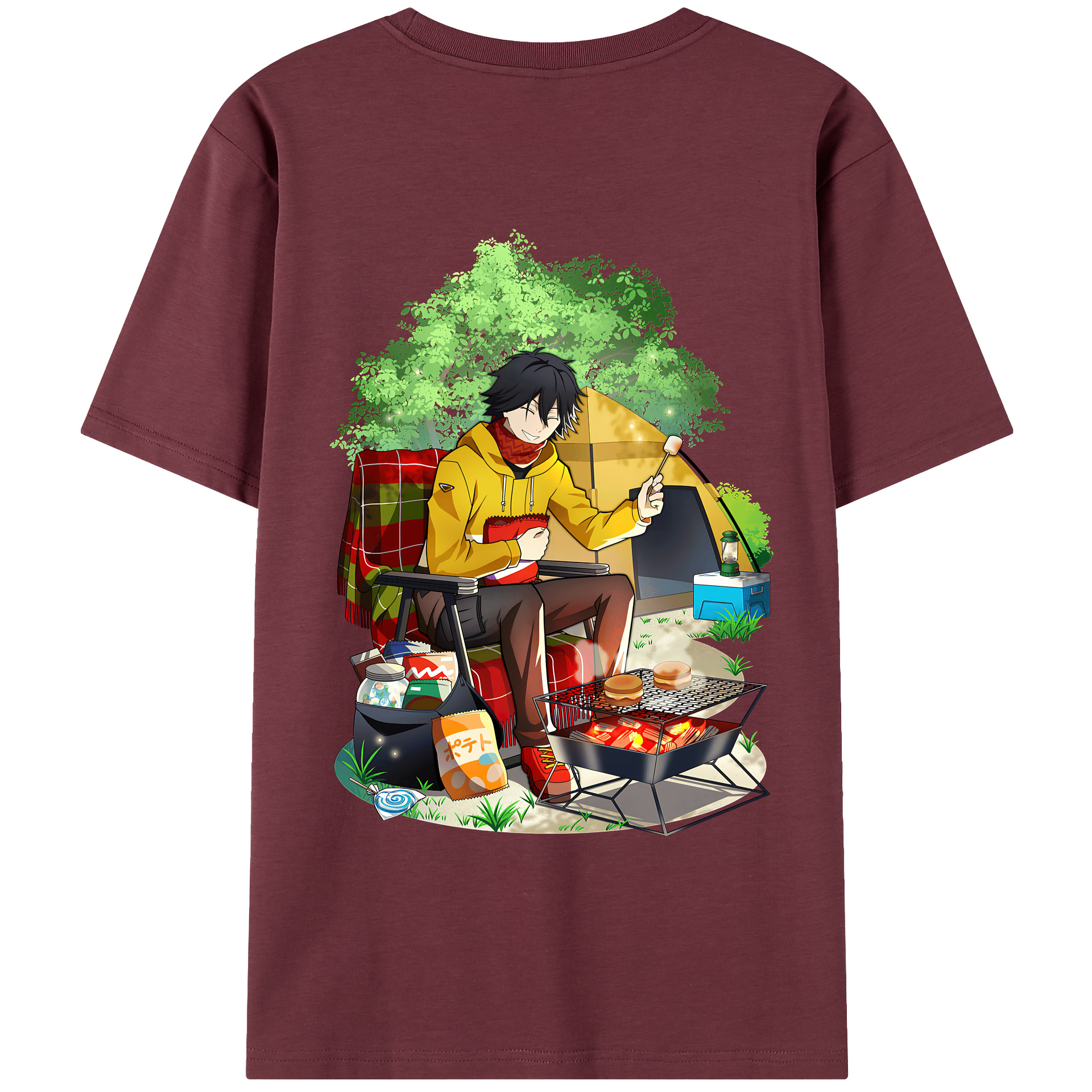 （画像用） 文豪ストレイドッグス Bungo Stray Dogs 綿100％半袖Tシャツ（背面プリント）